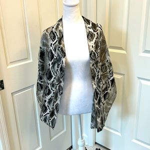 Silk snakeskin scarf